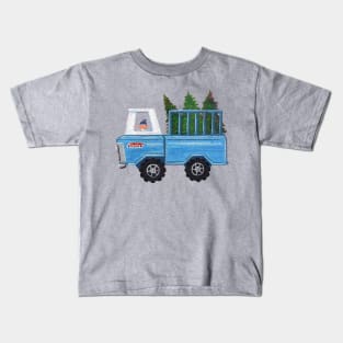 Christmas Tree Truck Kids T-Shirt